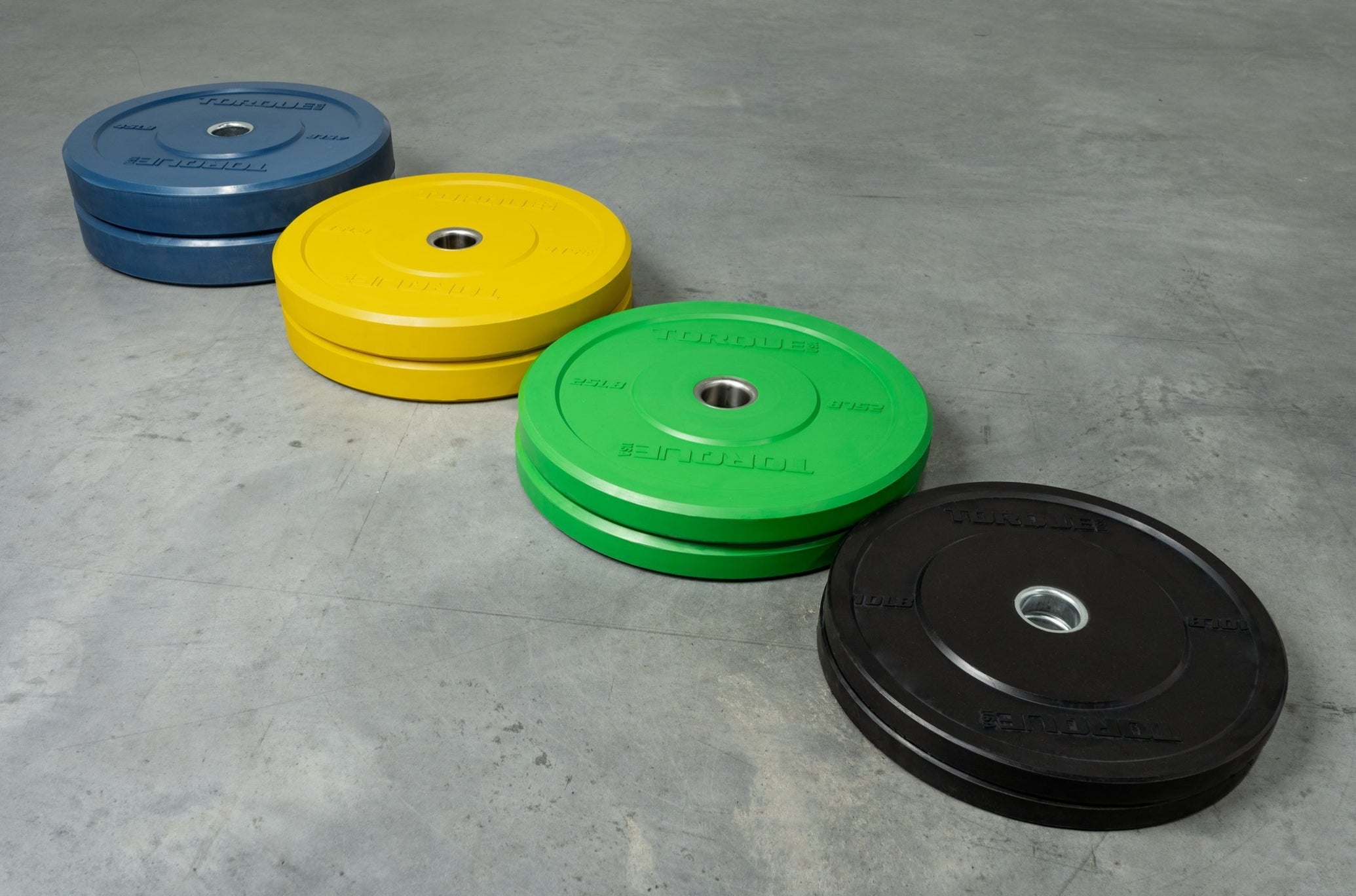 230 lb Colored Bumper Plate Set