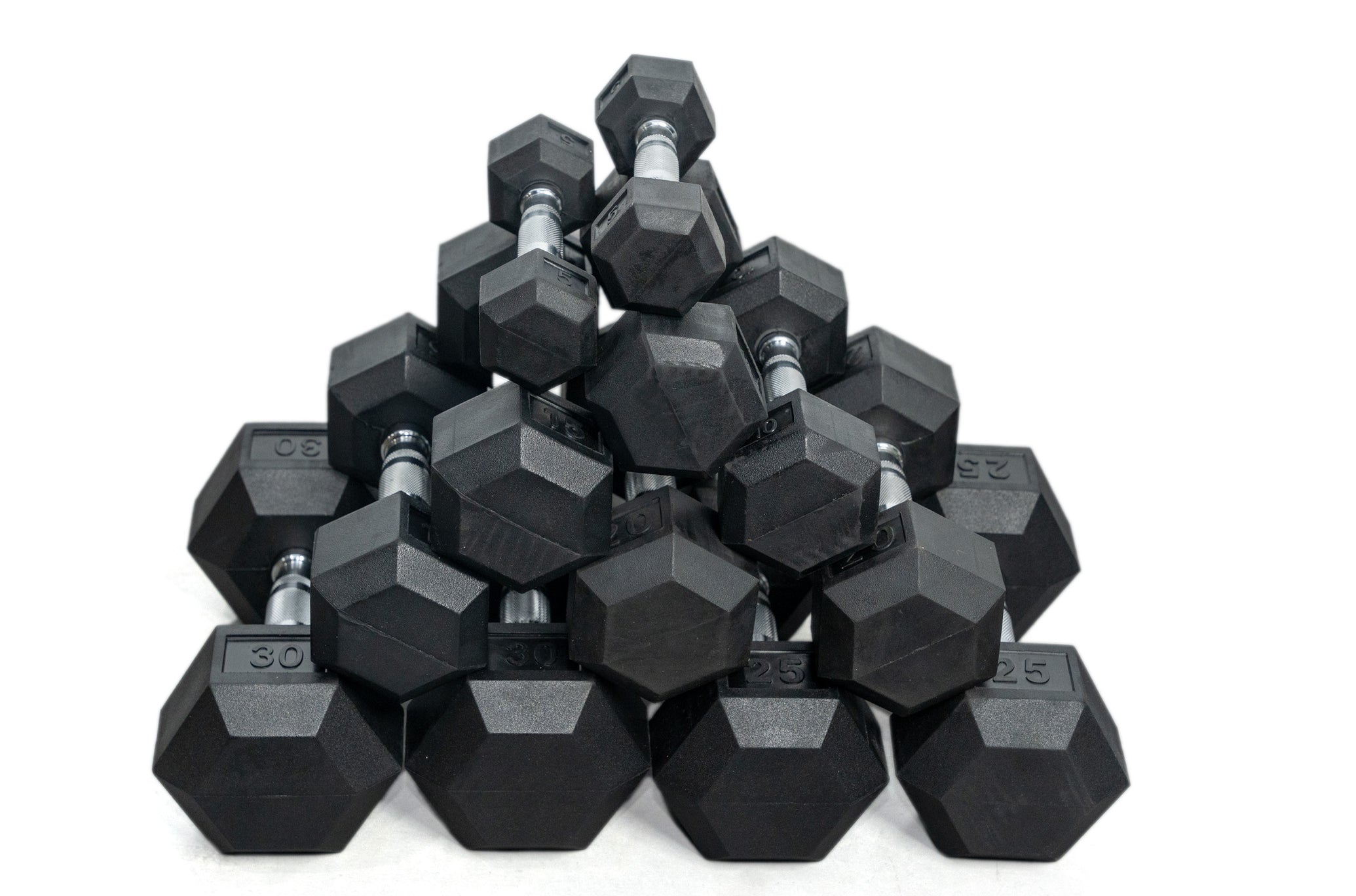 Value Rubber Hex Dumbbell Sets