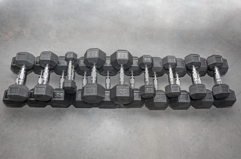 Value Rubber Hex Dumbbell Sets