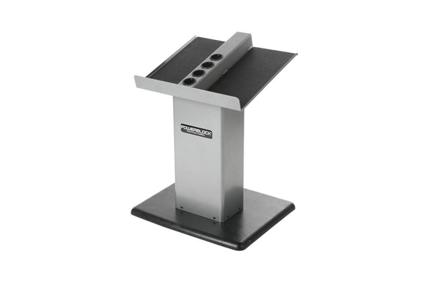 Silver PowerBlock Large Column Stand &lt;black&gt;